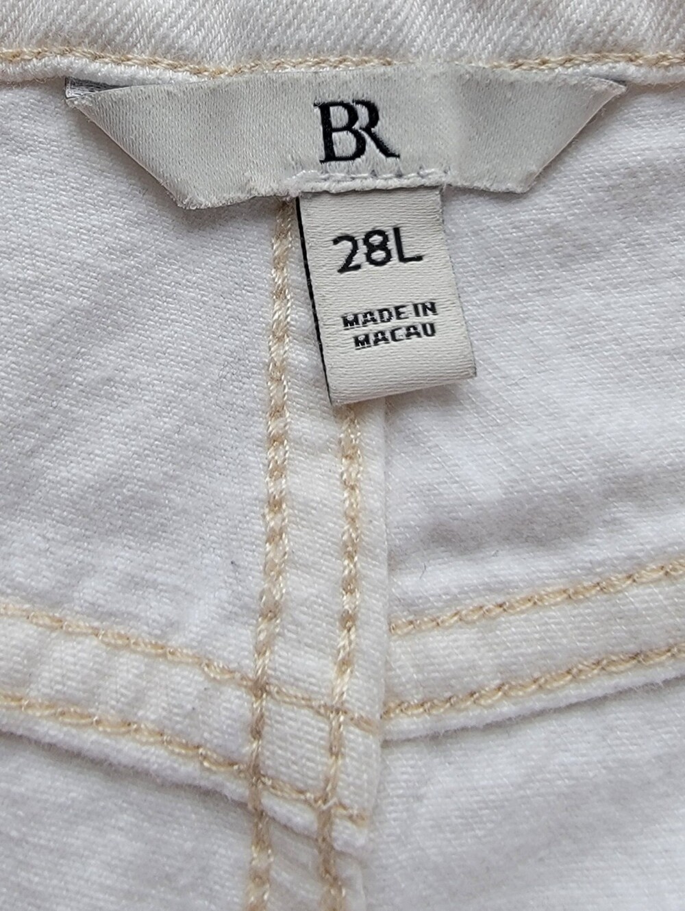 Banana Republic Cream Straight-Leg Drawstring Chinos - Picture 6 of 13